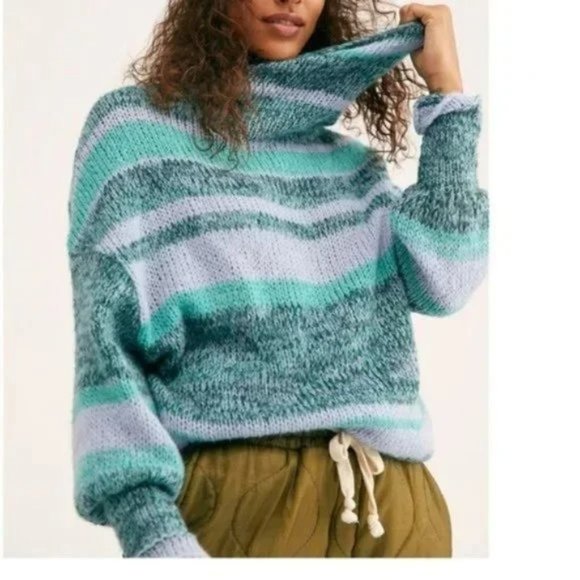 Free People Sweaters - Free People Candy Stripe Knit Sweater Tunic. M, S